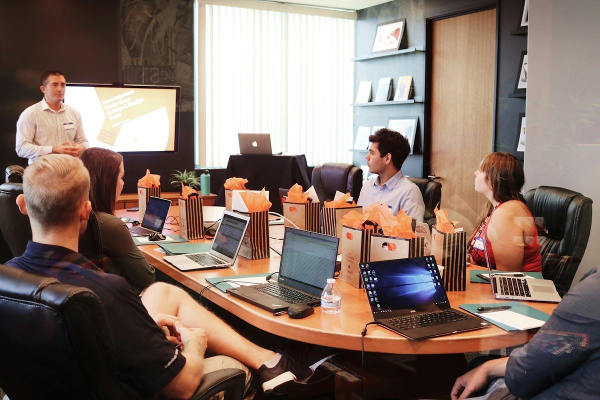 Corporate team training session
